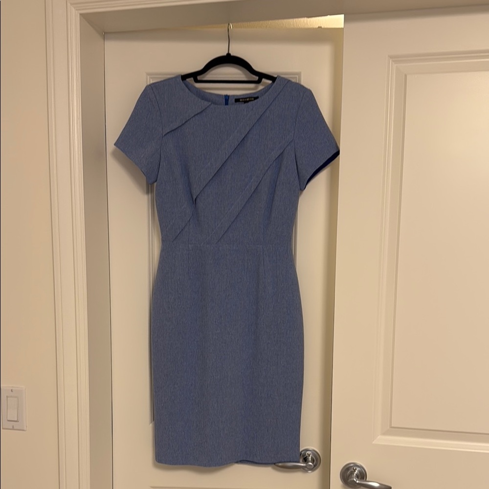 Ava & Aiden Blue Sheath Mini Dress for Work